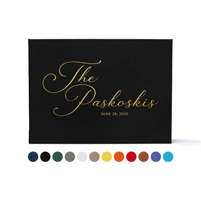 Wedding Photo Guest Book with Twill Cover and C4 Design