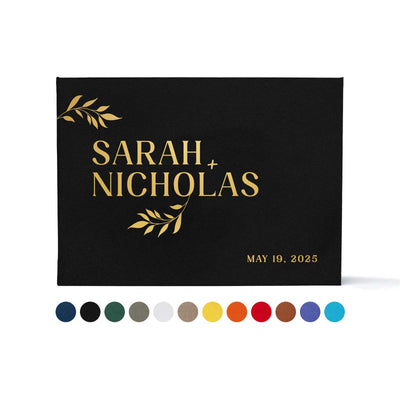 Wedding Photo Guest Book with Twill Cover and C5 Design