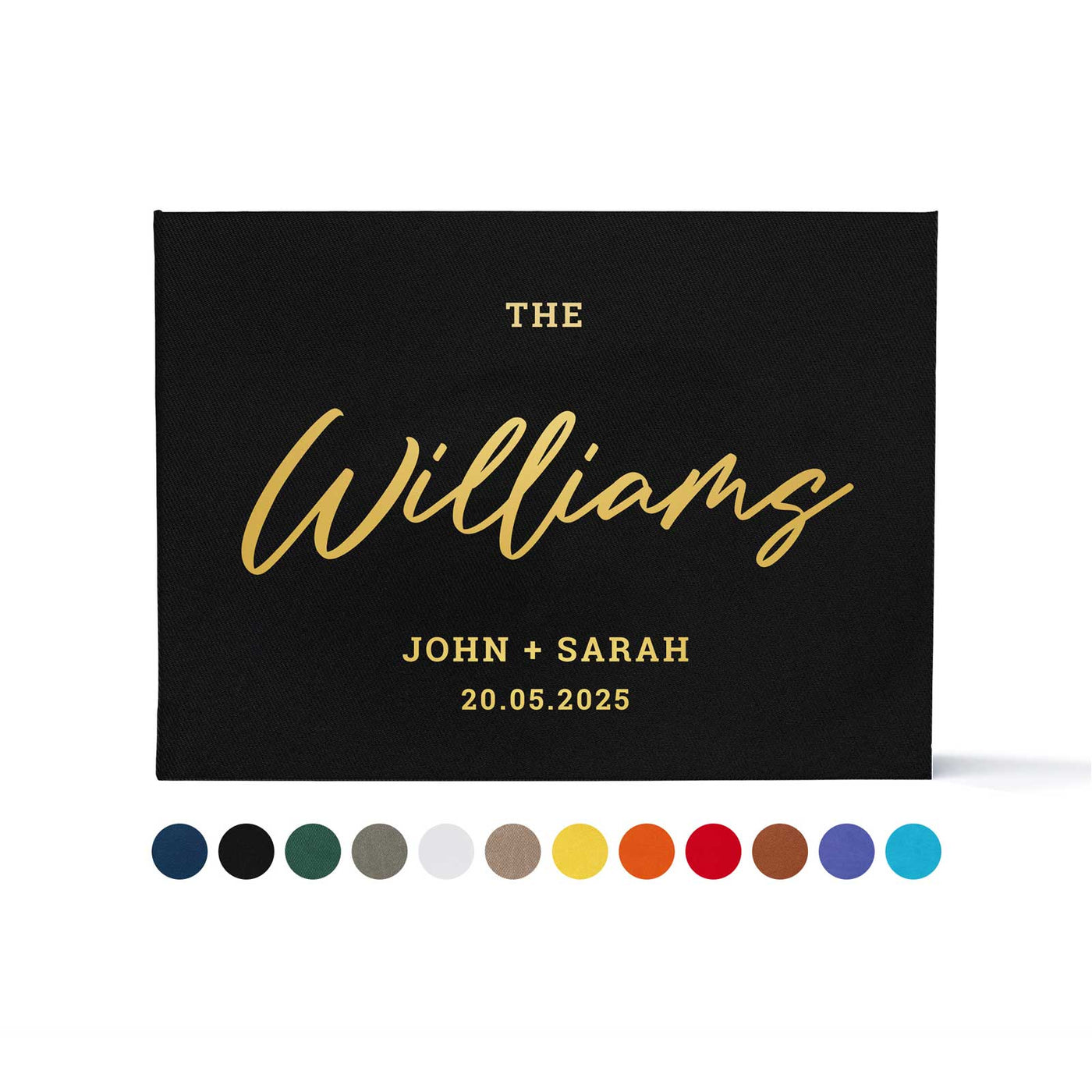 Wedding Photo Guest Book with Twill Cover and C7 Design