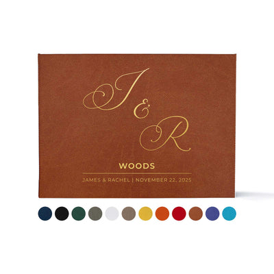 Wedding Photo Guest Book with Twill Cover and C3 Design