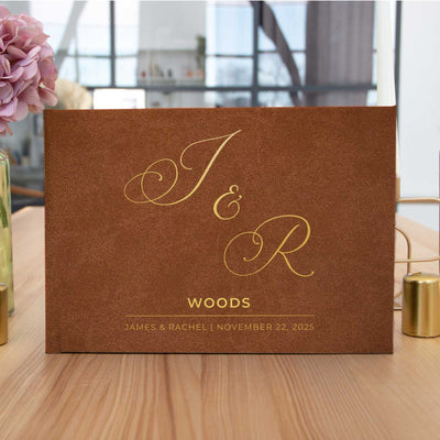 Wedding Photo Guest Book with Twill Cover and C3 Design