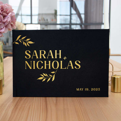 Wedding Photo Guest Book with Twill Cover and C5 Design