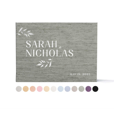Wedding Photo Guest Book with Fabric Cover and C5 Design