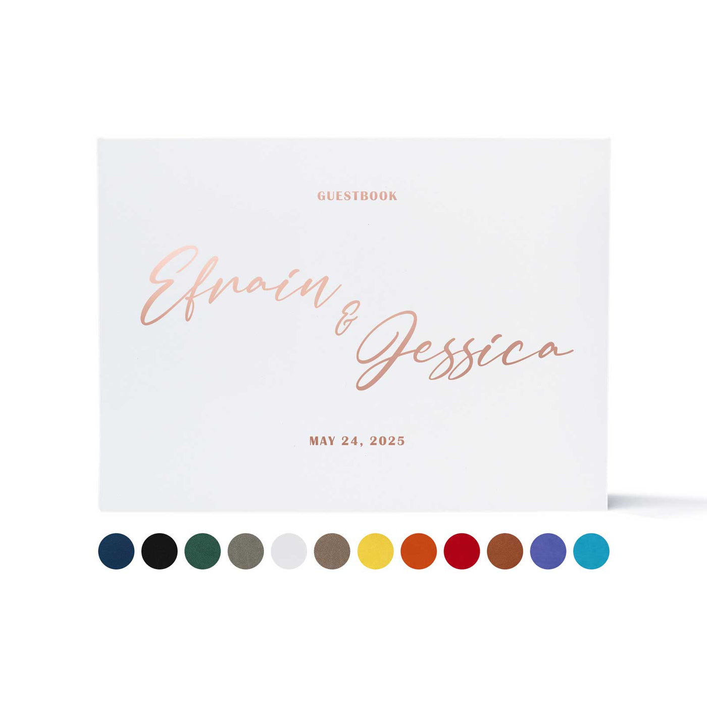Wedding Photo Guest Book with Twill Cover and C9 Design