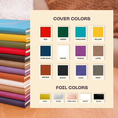 Wedding Photo Guest Book with Twill Cover and C7 Design